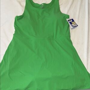 NWT Joy Lab Active Dress Vibrant Green Sleeveless Dress